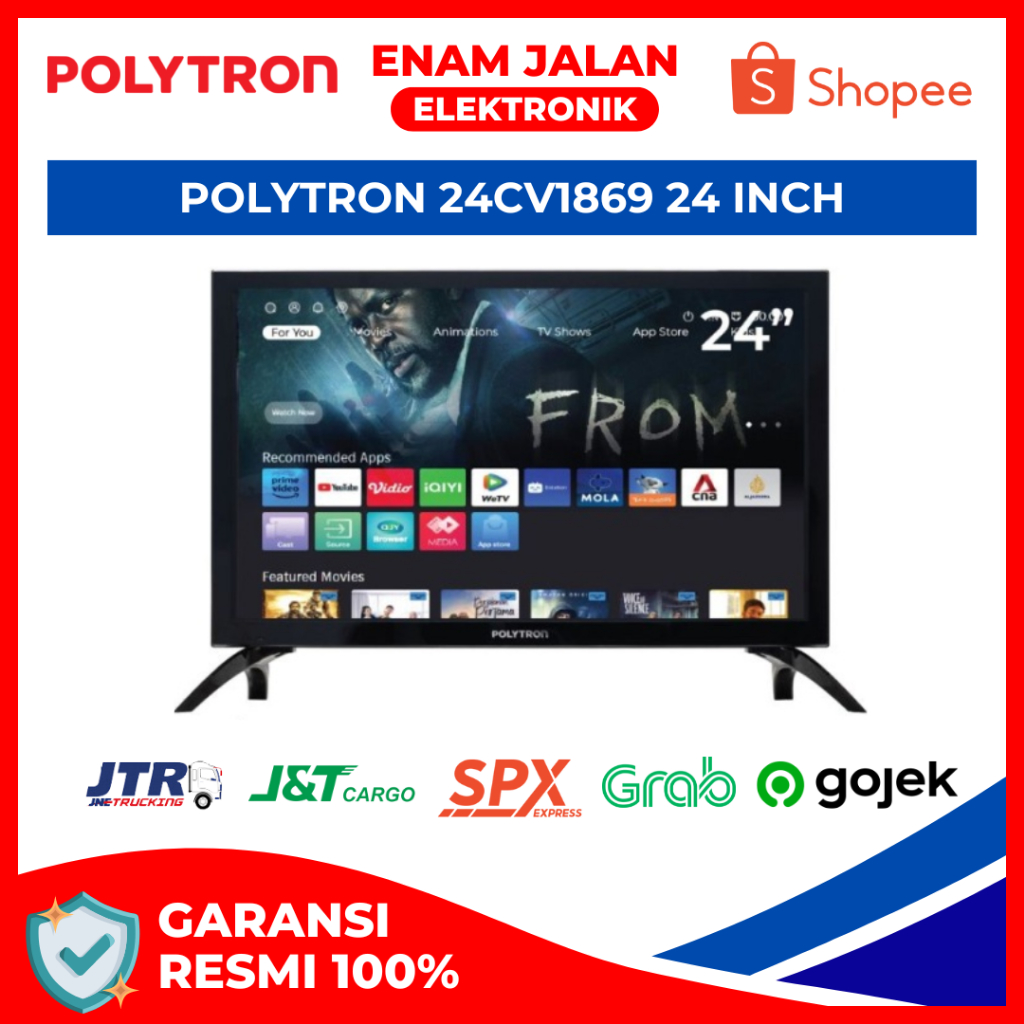 [CARGO] POLTYTRON LED Digital Smart TV 24 inch - PLD 24CV1869