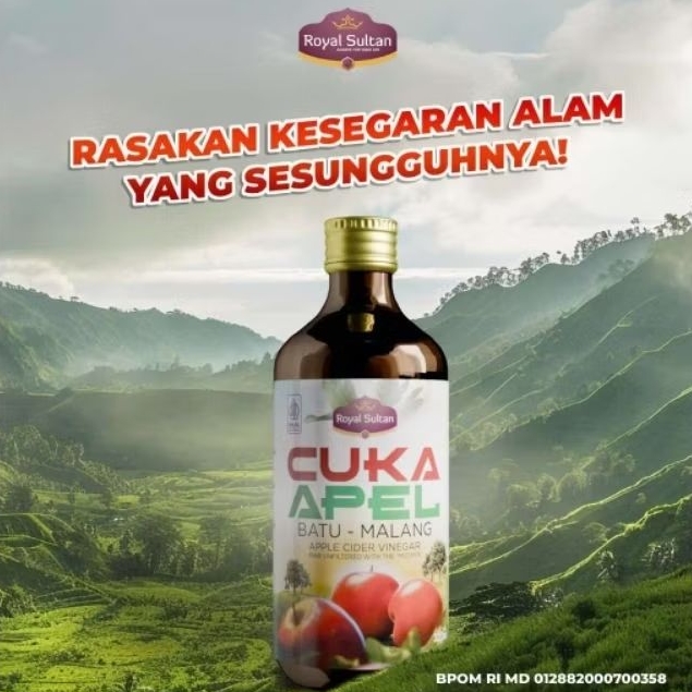 

Royal Sultan Cuka Apel With Mother 320ml Murah Grosir Original