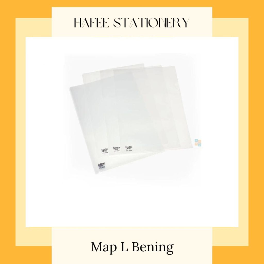 

Folder One - Map L Bening Transparant A4 dan F4 (dapat kirim instant bandung)
