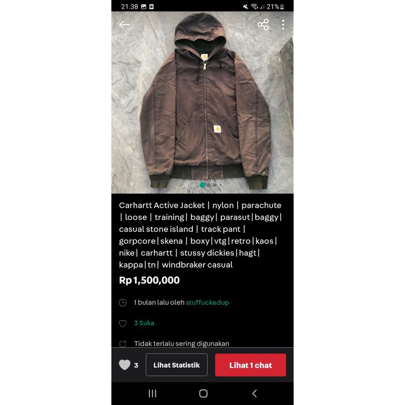 Carhartt Active Jacket Second