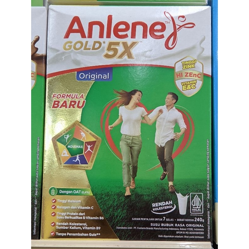 ANLENE Gold 5X 240 Gram Varian Original || Anlene || Susu Anlene || Anlene Gold || Anlene Gold Origi