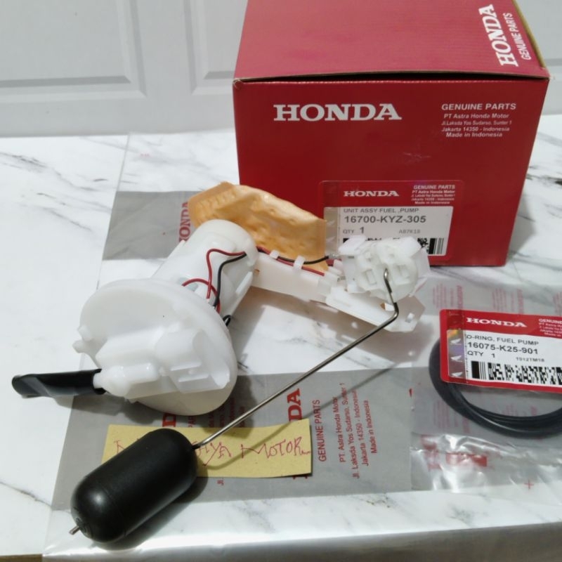 FUEL PUMP ASSY KYZ-305 ORIGINAL SUPRA 125 HELM IN POMPA BENSIN SET 16700-KYZ-305