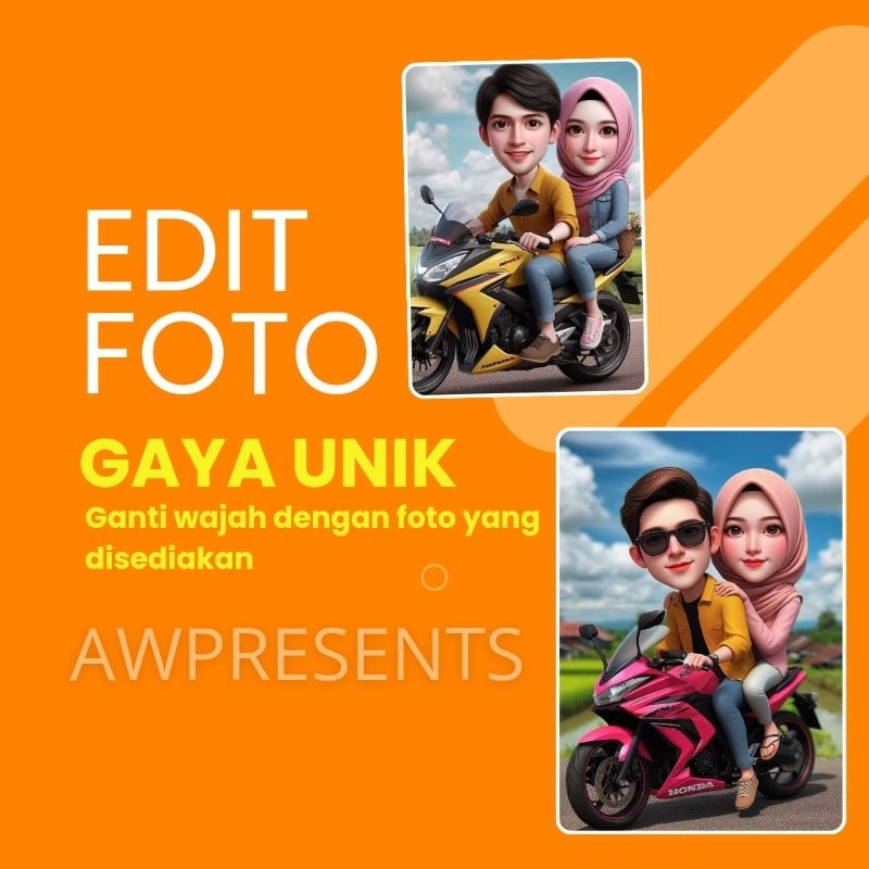 Jasa Edit Foto Wajah Couple CPL