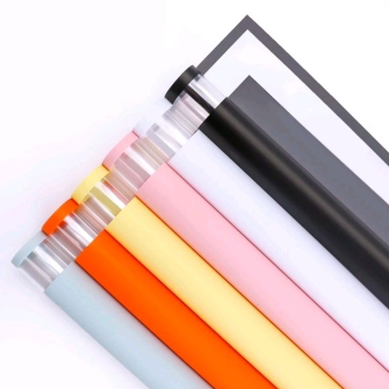 

Hadir Terlaris Cellophane Polos List Transparan ColorKorean Wrapping R84