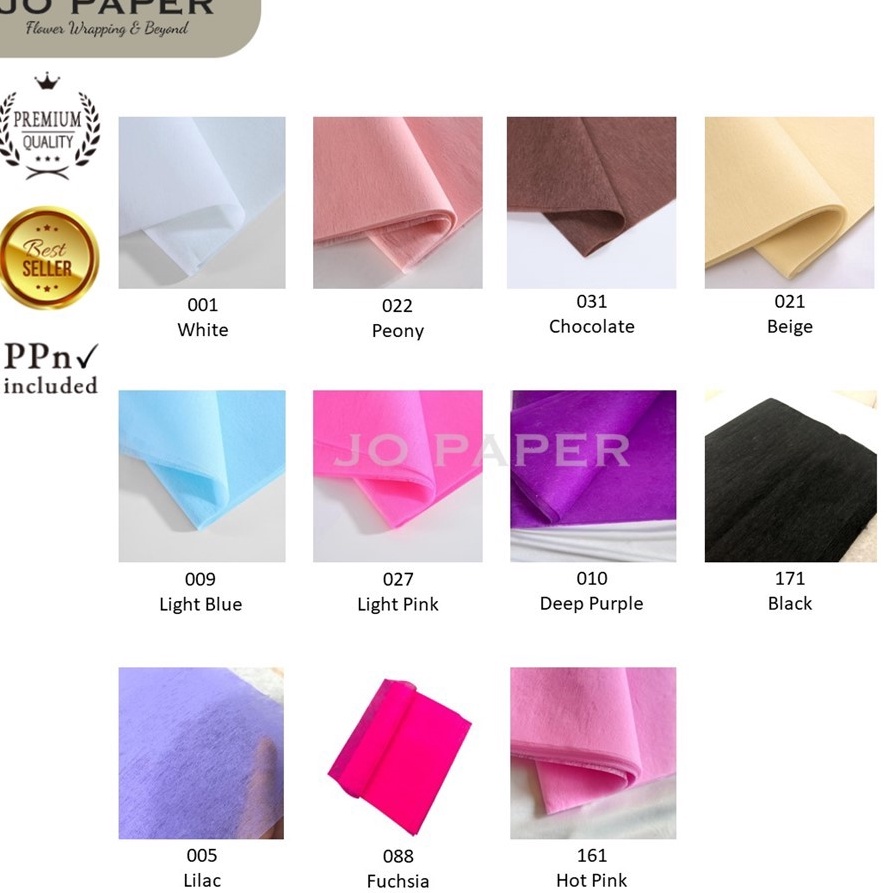 

Banyak Dicari 283 LEMBAR Kertas Tissue Tisu Florist Buket Bunga Korea Tissue Paper Craft Wrapping Packaging