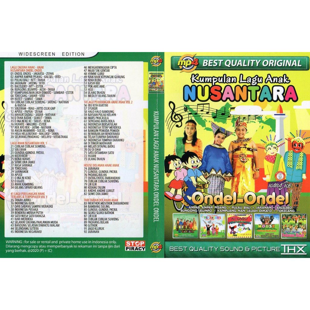 kaset Mp5 Karoeke Kumpulan Lagu Anak Nusantara - Ondel Ondel - Ampar Ampar Pisang
