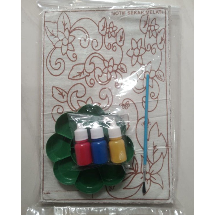 

Special Packing Paket Lukis Kain motif Batik 1set lengkap Painting kids