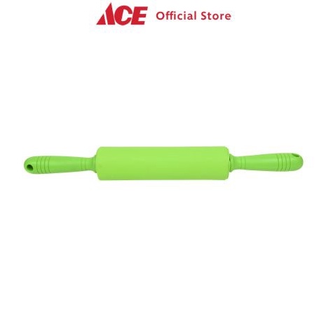 Model Terheboh  Ace Krischef Rolling Pin Silikon  Hijau Penggiling Adonan Peralatan Masak Baking Too