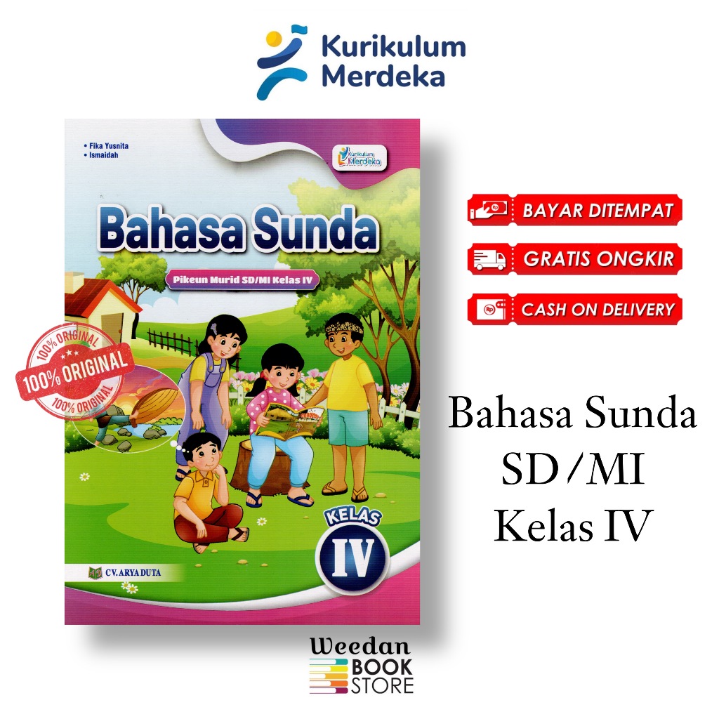 Buku BAHASA SUNDA Kelas 4 Sd Kurikulum Merdeka Cv Arya Duta Buku Paket