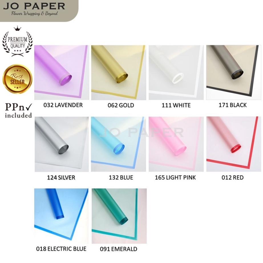

Diskon Terkeren 5 LEMBAR Flower Wrapping Paper Transparan List Kertas Buket Bunga Korea Cellophane