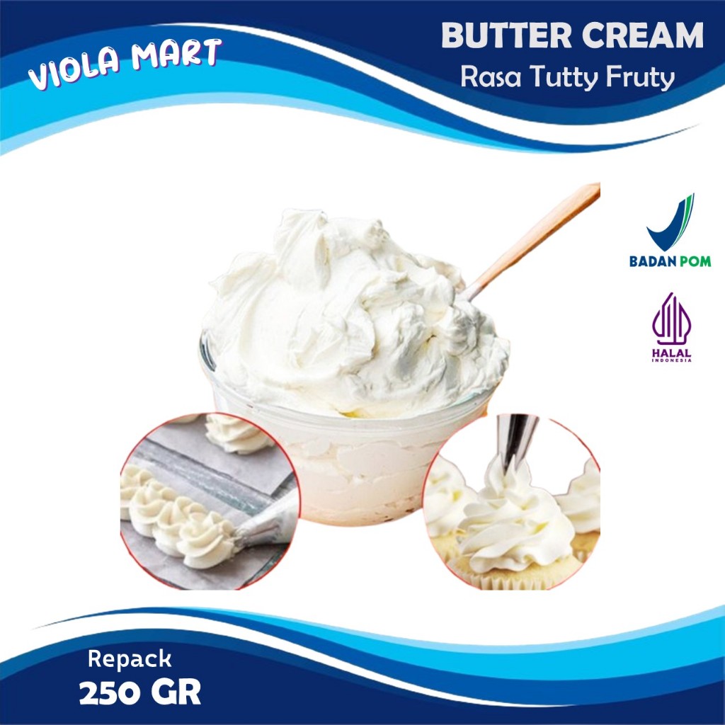 Butter Cream Tutty Fruty 250gr / Butter Cream Instan {Tersedia Harga Grosir}