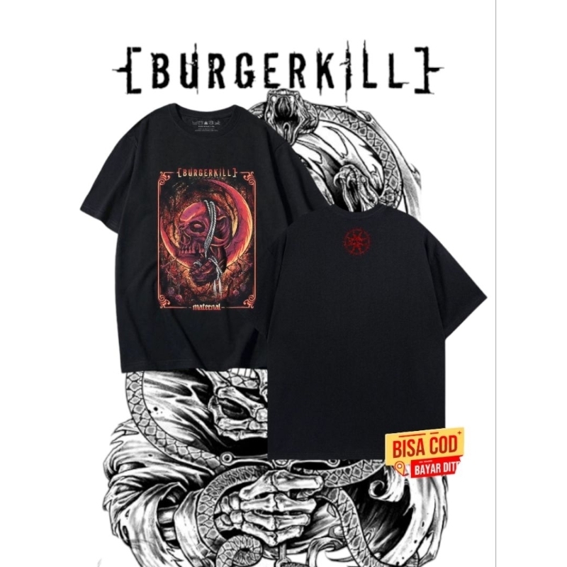tshirt metal BURGERKILL original distro | kaos metal BURGERKILL distro original | kaos band metal or