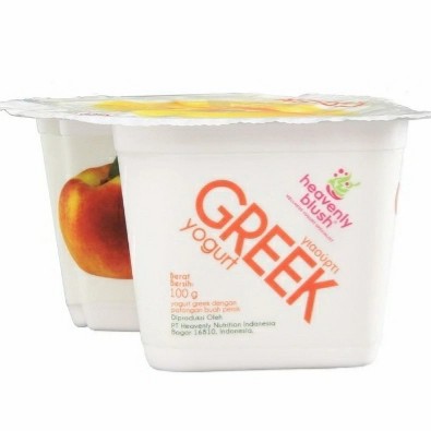 

heavenly blush greek yogurt peach 100gr