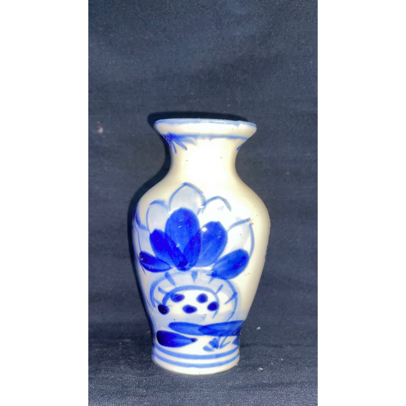 Vintage bud vase ceramic Ukraine handmade 1970s