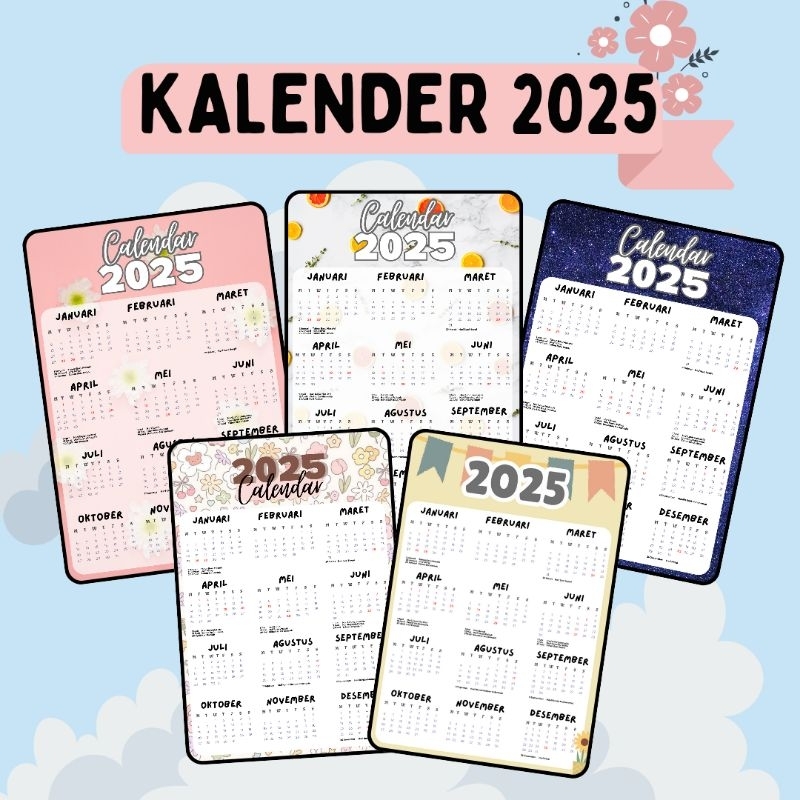 

[Free Klep Besi] Kalender 2025 estetik / kalender estetik / kalender kekinian