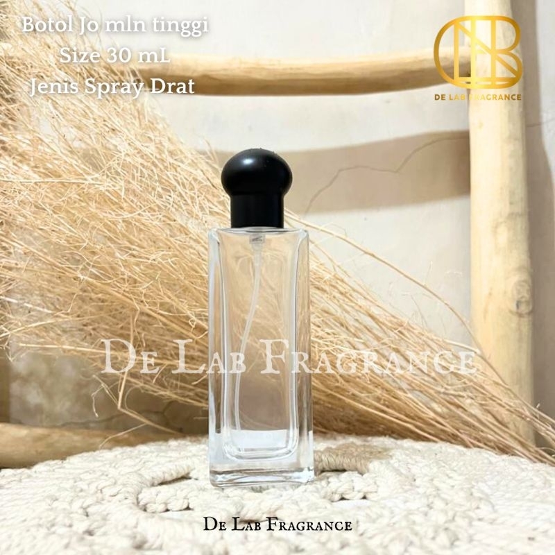 botol parfum jo maln hitam 30 ml drat tinggi/ botol parfum isi ulang 30 ml/ botol parfum refill 30 m