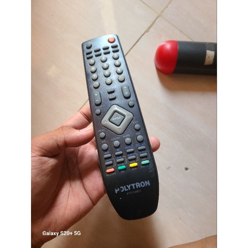 Remot tv Polytron tabung bekas tv rusak (81F414M01)