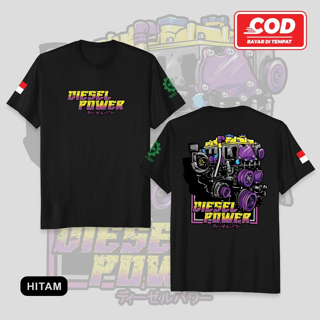 KAOS DIESEL TURBO TSHIRT DIESEL TURBO CUMI CUMI DIESEL POWER - Kaos Pria Distro Mesin Mobil Otomotif