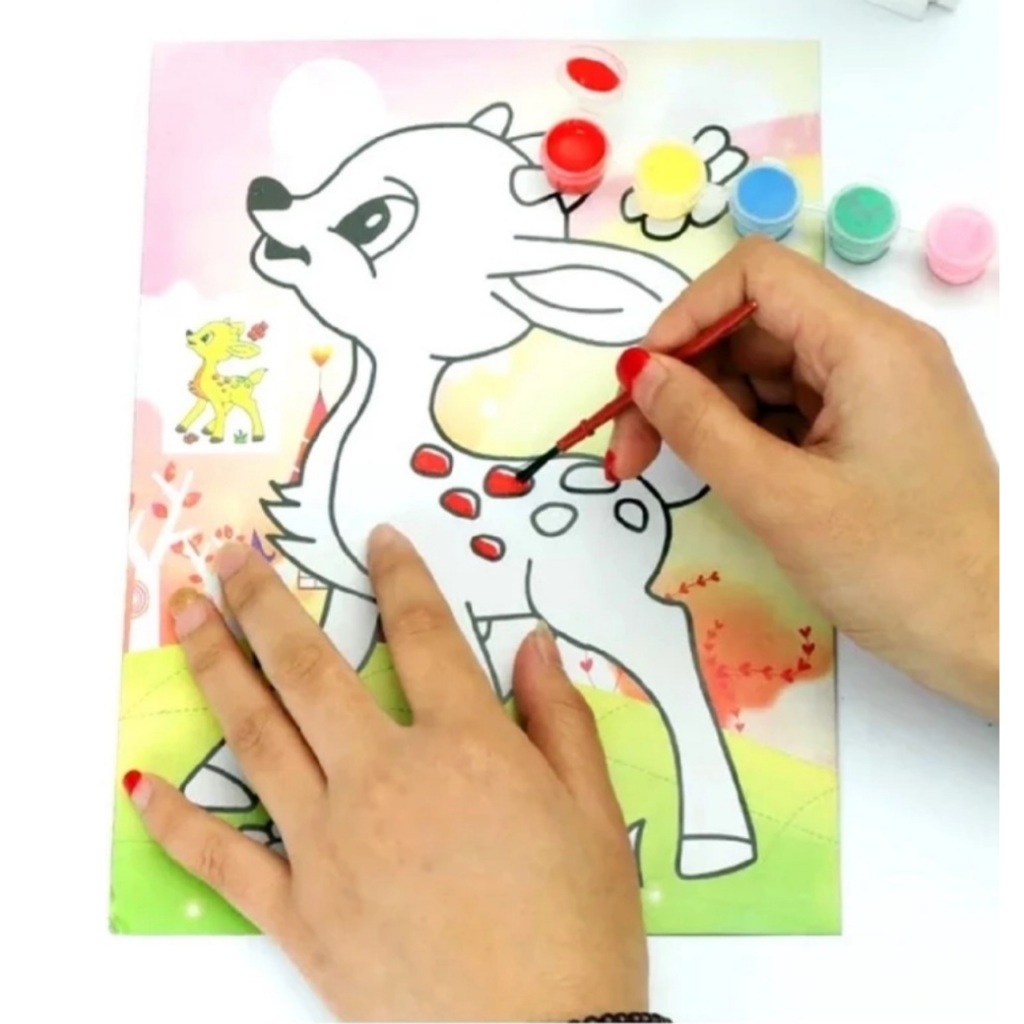 

Mainan Lukis Anak Mainan Cat Air Lukis Mainan Edukatif 2 Lembar