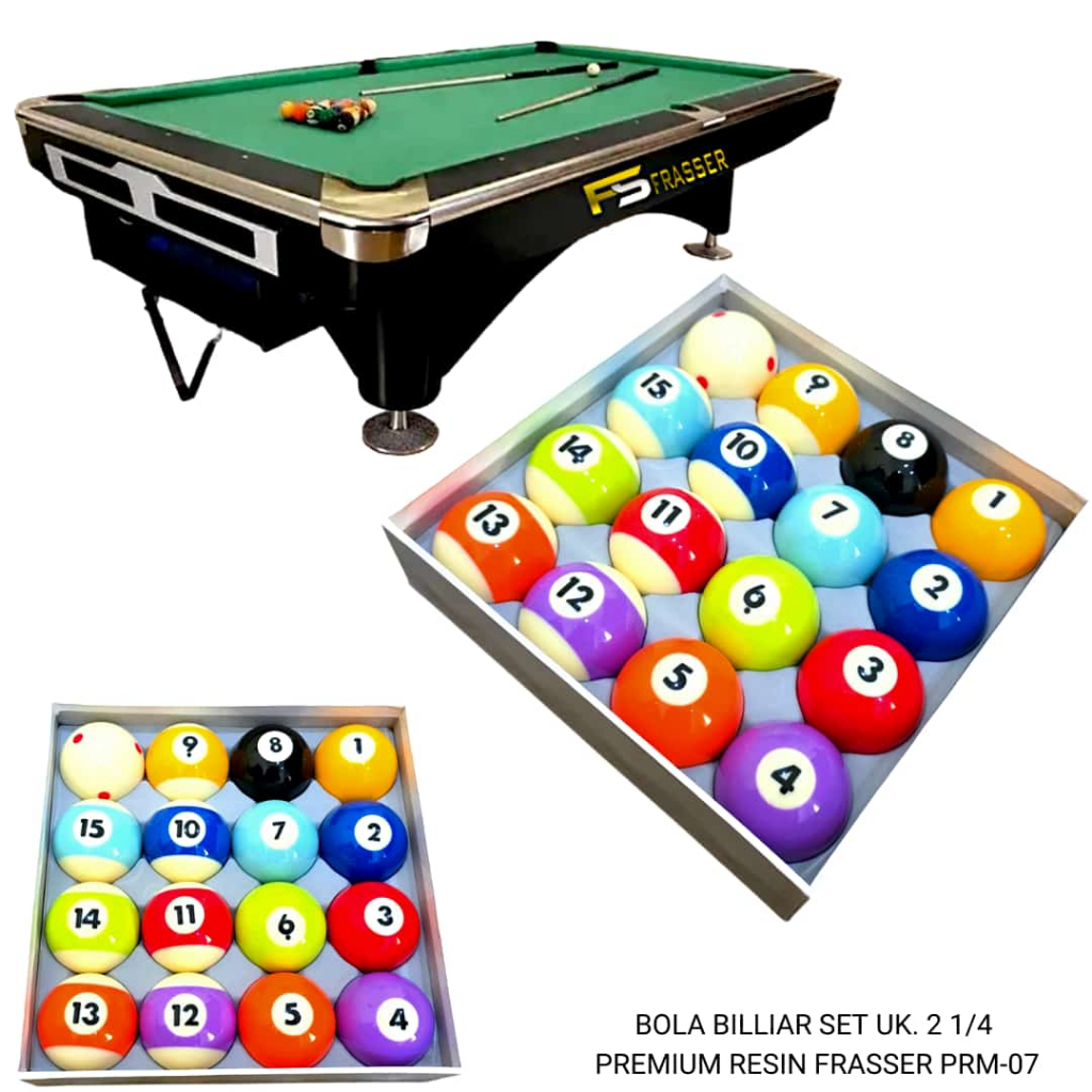Frasser Bola Biliar Bola Billiard Bola Bilyar Premium Bola Belgi Bola Premier Belgium Tournament