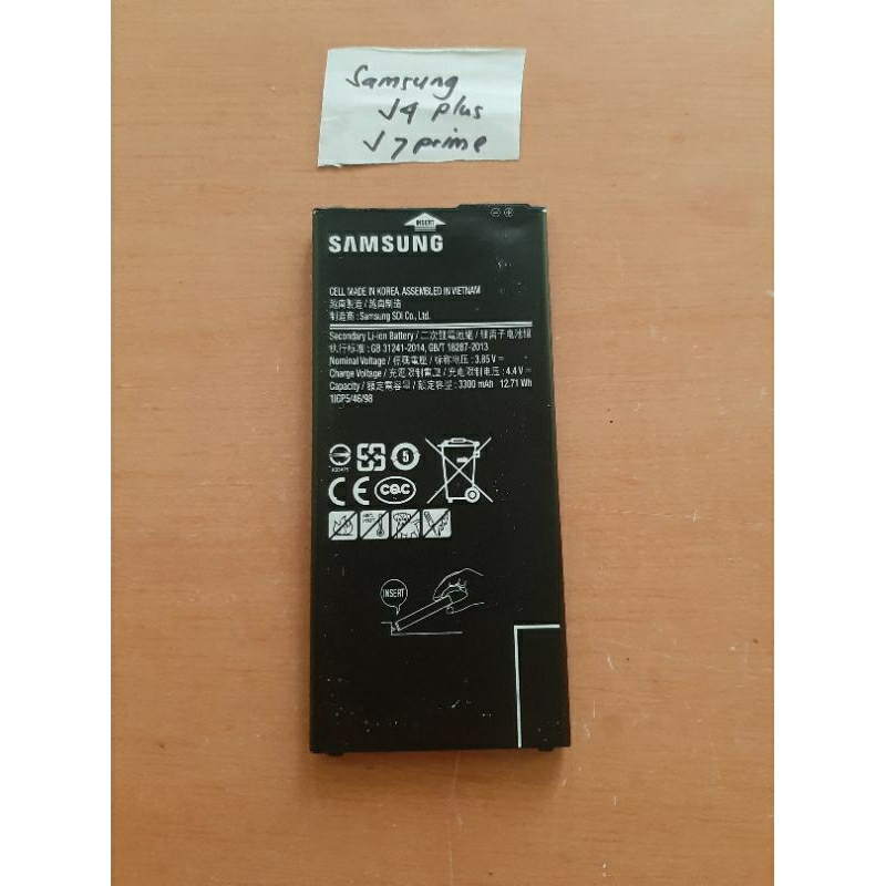 baterai Batre Batu Hp SAMSUNG J4 plus J7 prime Original Copotan