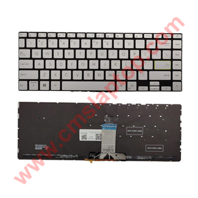 Keyboard Asus E410 K413 M413 S413 X421 K413 X413 S413 S433 Silver Backlight