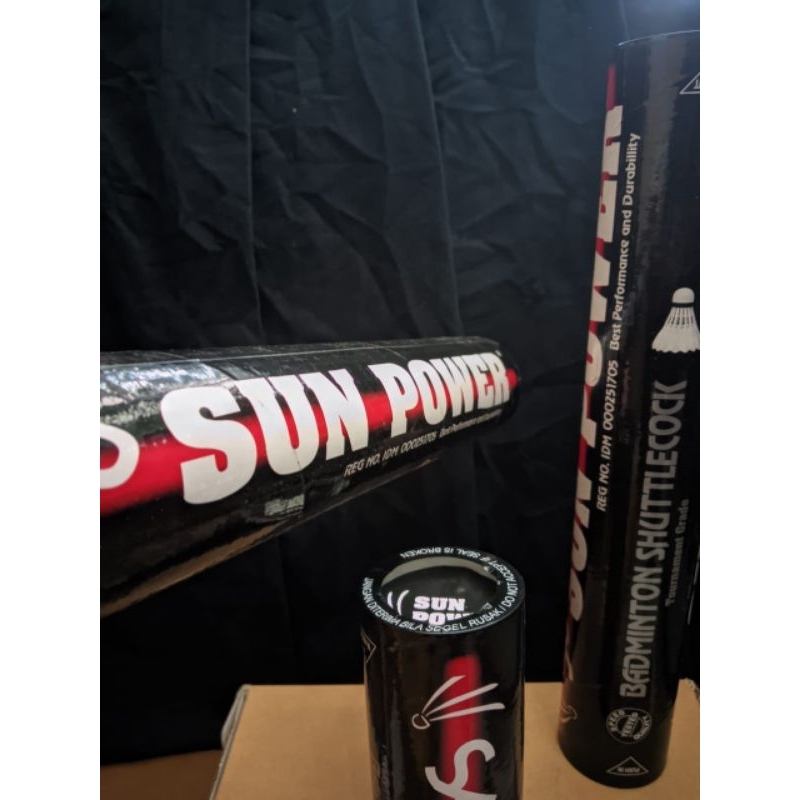 SHUTTLECOCK  COCK  BULUTANGKIS BADMINTON ORIGINAL SUN POWER