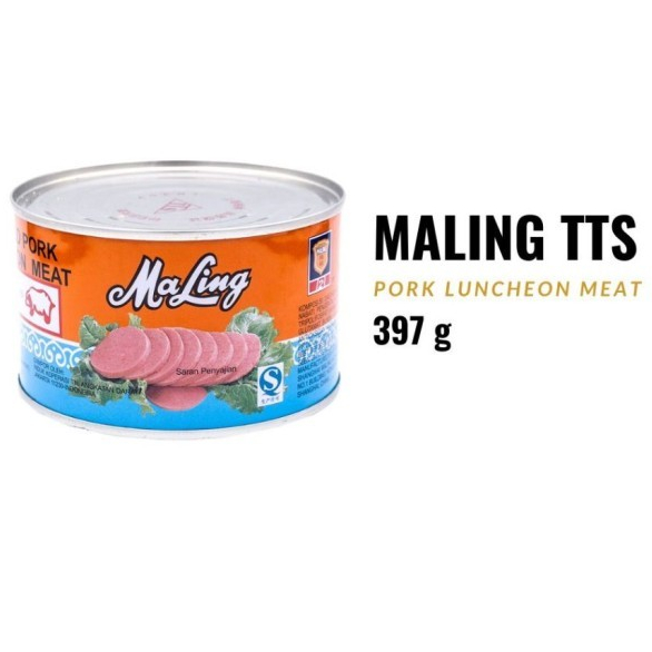 

Maling TTS Pork Luncheon Meat 397gr - Non Halal
