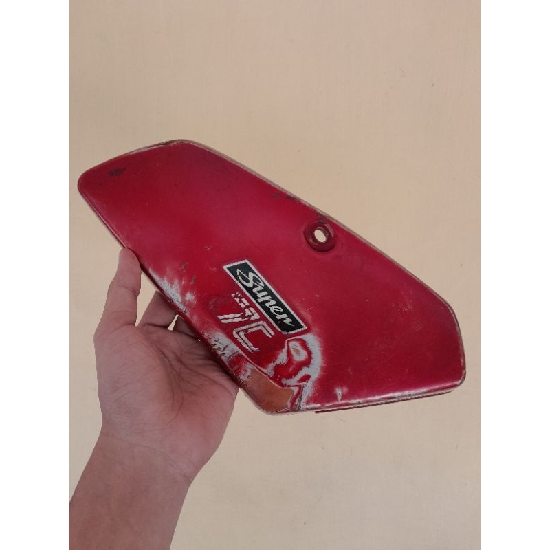 tutup aki honda c700 c800 cover tepong motor astrea 800 star original merah