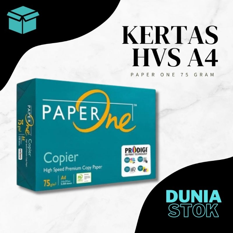 

TERMURAH !! KERTAS PRINT FOTOCOPY HVS A4 75 GRAM PAPERONE / RIM