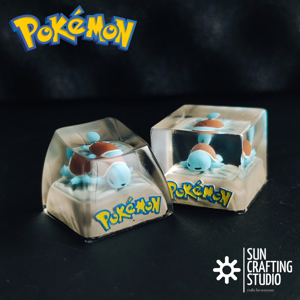 Artisan Keycap Pokemon Custom Keyboard Keycaps Anime Sleeping Squirtle