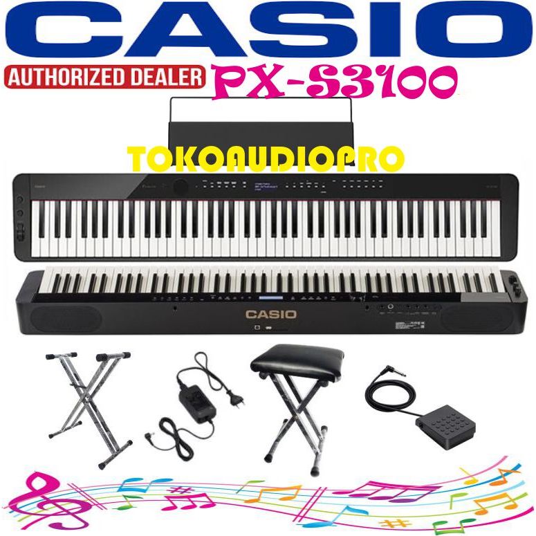 Casio Privia PXS3100 Portable Digital Piano 88 Keys Casio PXS-3100 CAsio PX-S3100
