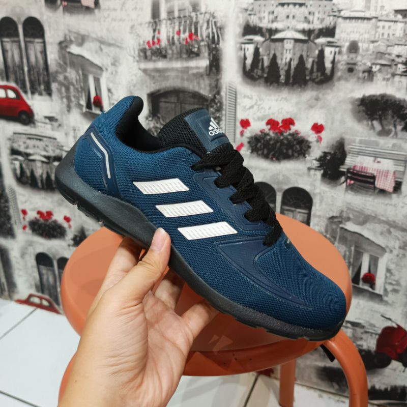 Sepatu Lari Anak Perempuan Laki-Laki Adidas Run Falcon Navy White | Sepatu Running | Sepatu Olahraga