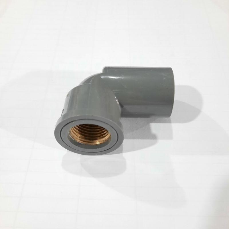 Elbow Drat Kuningan 1/2 inch / Faucet Elbow with Metal Insert AW ½" / L drat Kuning 1/2" / Elbo Drat