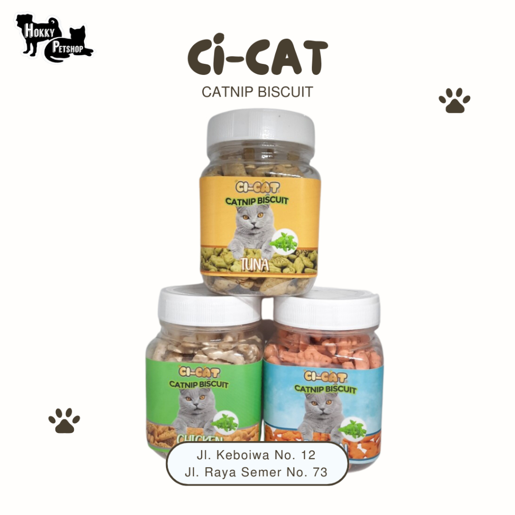 Ci-Cat Catnip Biscuit / Snack Kucing / Biskuit Kucing / Catnip Biskuit