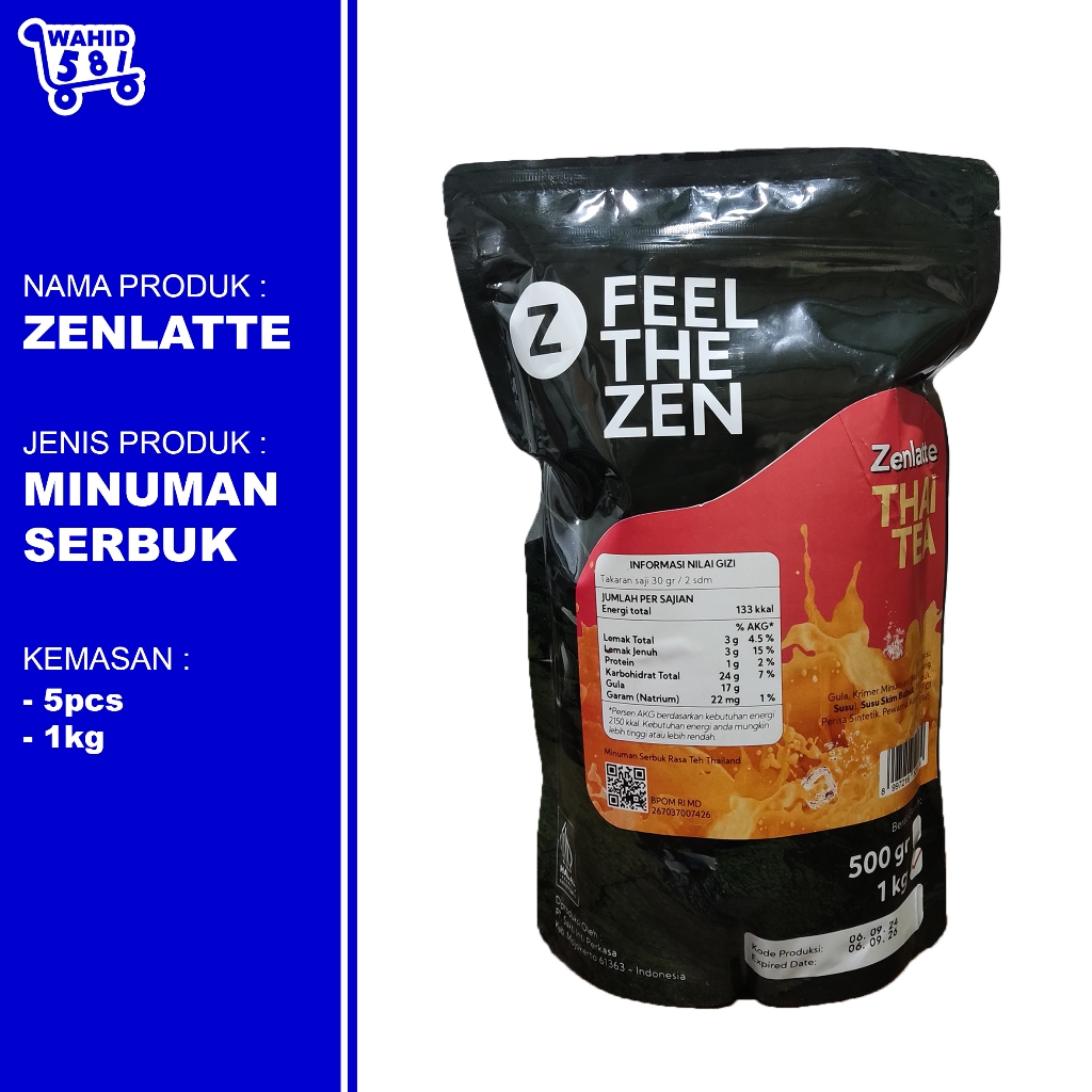 

Zenlatte Minuman Serbuk 1kg Thai Tea