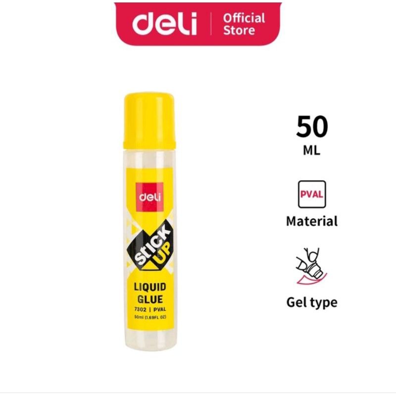 

Deli Stick Up Liquid Glue Super Clear 50ml / Lem Perekat