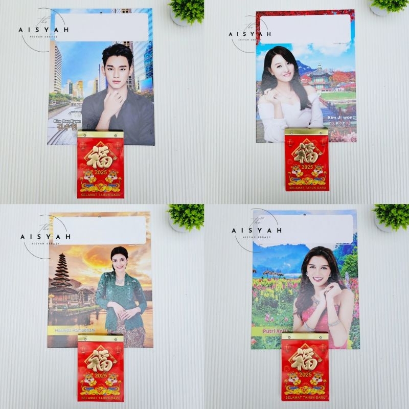 

satu set kalender harian PNC 2025 sedang+papan gantungan artis 2025