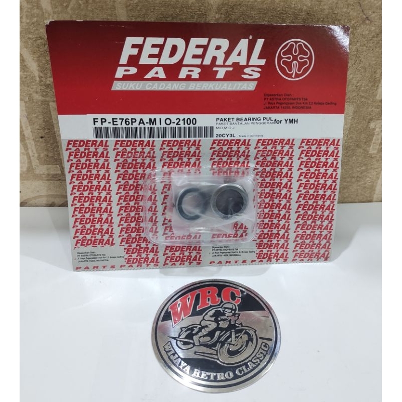 Paket Bearing Laher Pully Puli Yamaha Mio - Mio J Federal Parts