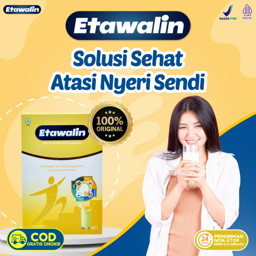 

ETAWALIN - Solusi Sehat Atasi Nyeri Sendi Tulang Dan Pegal Linu