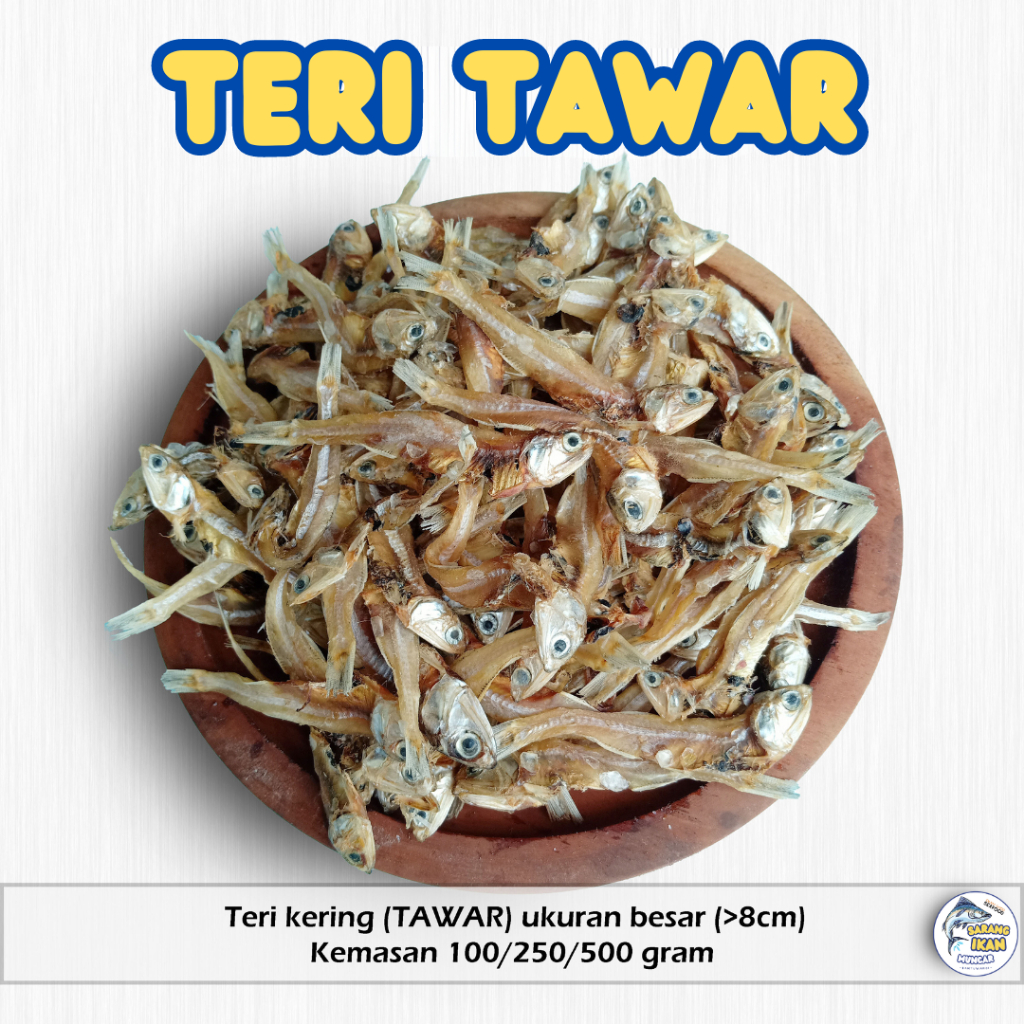 

TERI KERING TAWAR SUPER UKURAN BESAR TERMURAH 100/250/500 gram