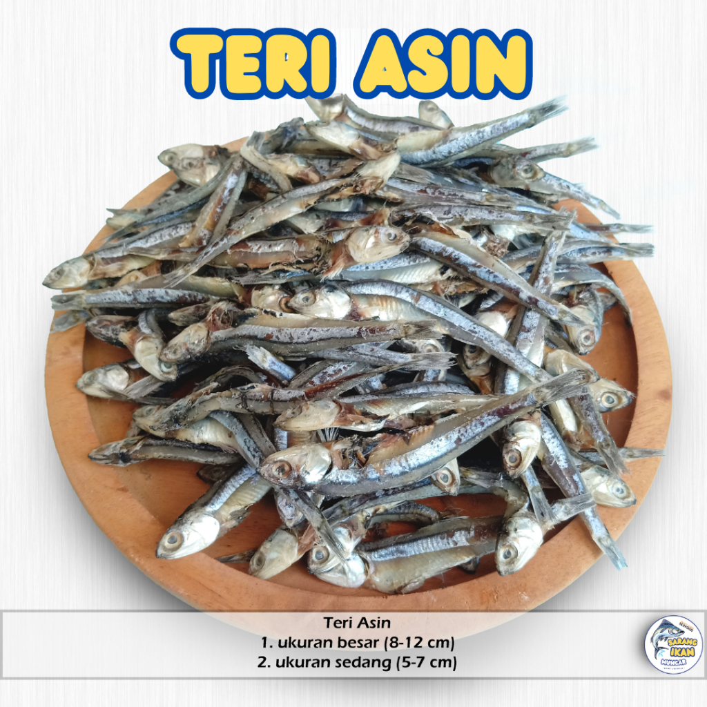 

TERI ASIN SUPER TERMURAH 100/250/500 gram