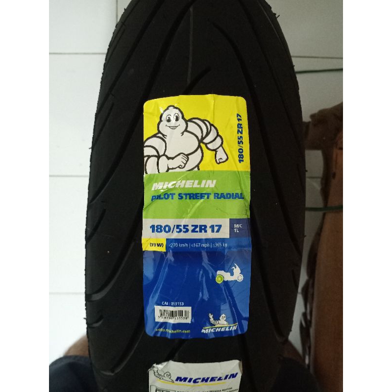 BAN MICHELIN 180/55-17 PILOT STREET RADIAL TUBELESS