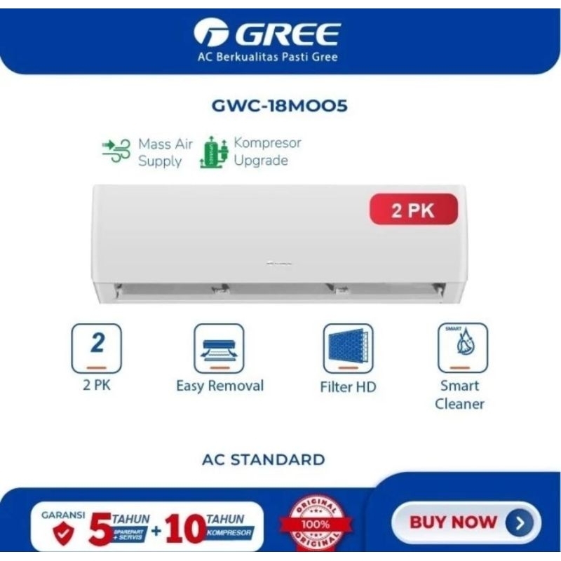 AC GREE 2PK STANDART SERIES GWC-18MOO5S AC GREE 2 PK 18MOO5