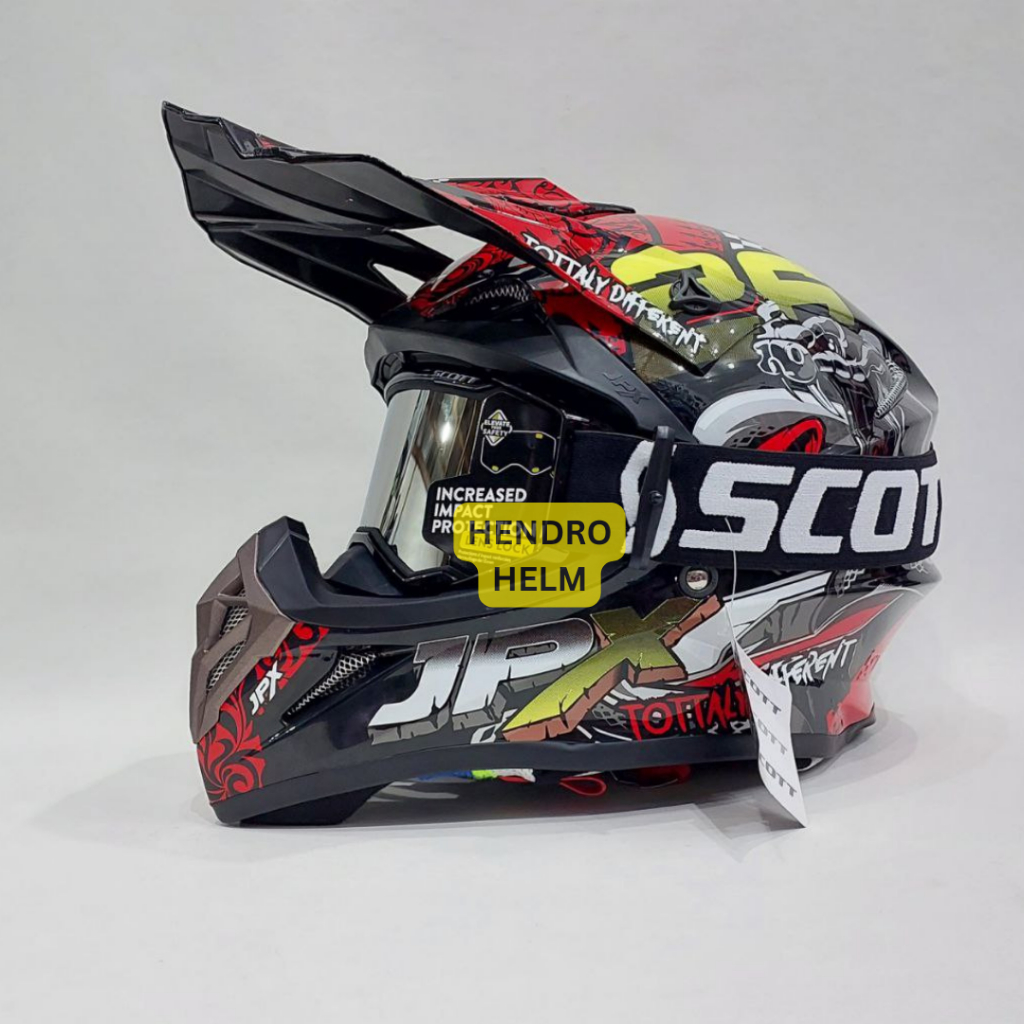 Helm Jpx Cross Fox1 X16 Black Glossy Google