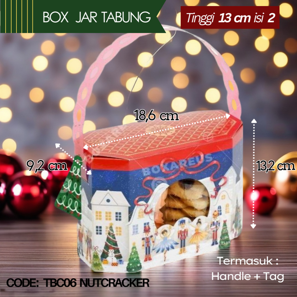 

Box 2 Toples Jar Natal TBC 06 / Christmas Hampers Packaging