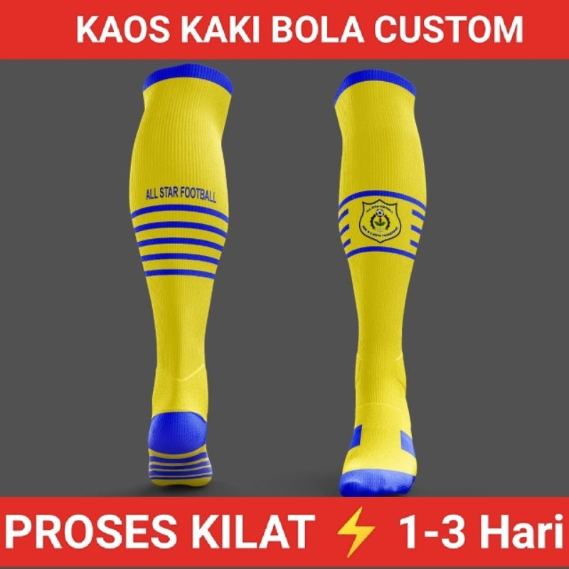 Kaos kaki sepak bola atau futsal custom, dan custom lainnya