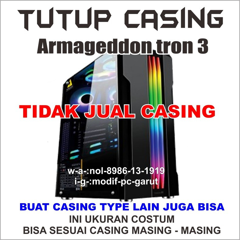 side panel casing PC Armageddon tron 3 tutupnya saja