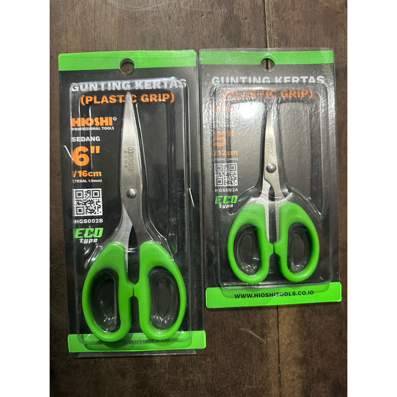 

HIOSHI Gunting Kertas Stainless Steel 5 6 9 Inch Gagang Plastik