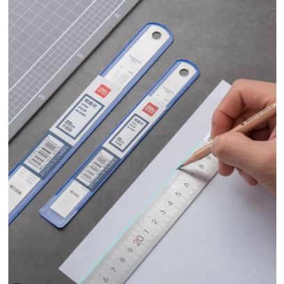 

Deli Metal Ruler 15CM - 30CM - DGI - Silver 8461 - 8463 - Penggaris Deli